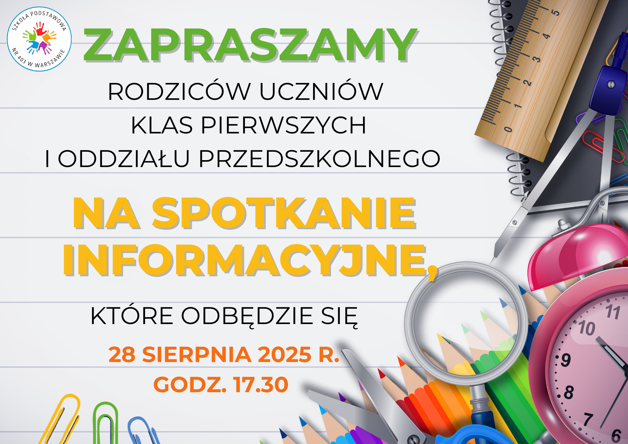 Spotkanie informacyjne dla rodziców