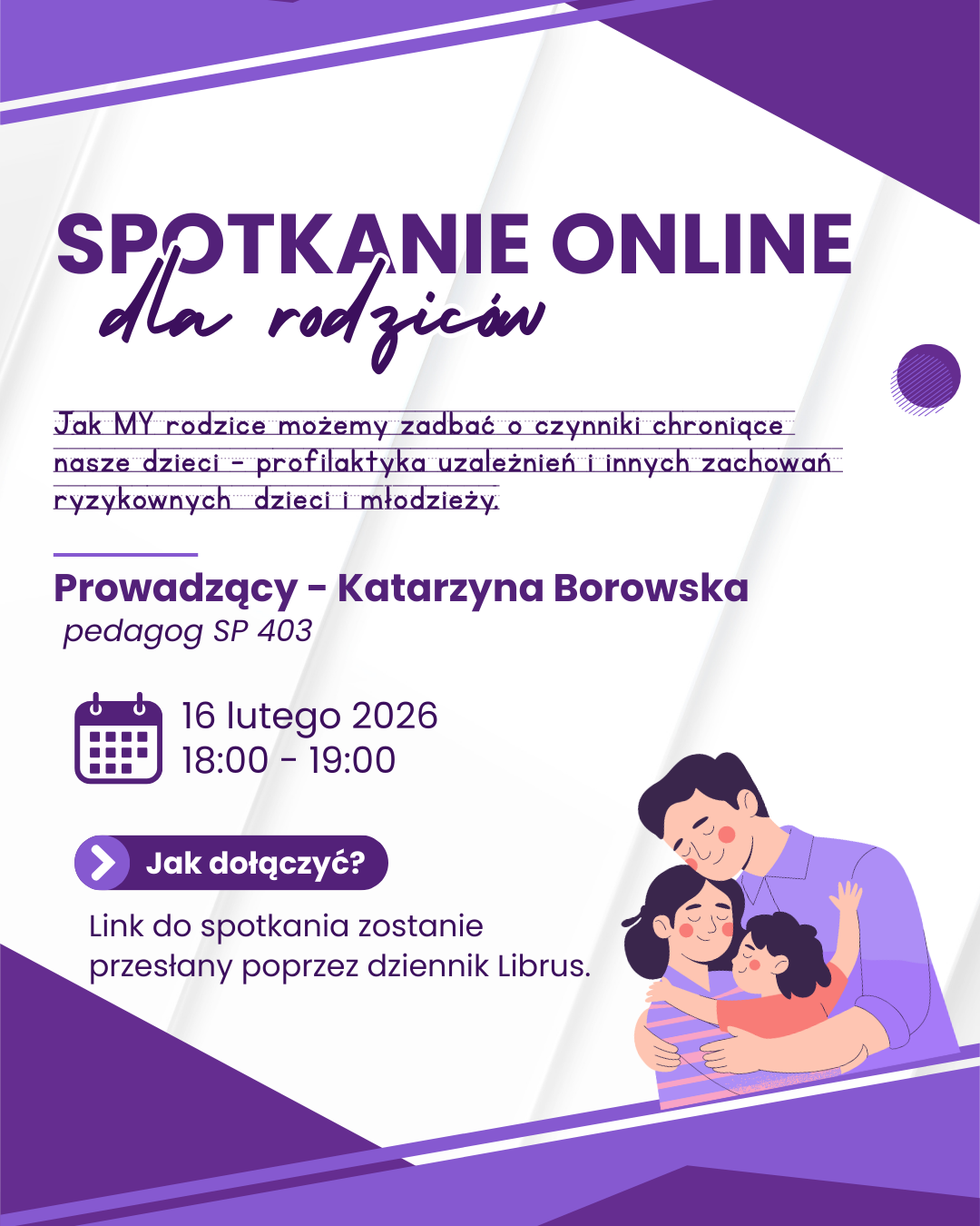 Spotkanie online dla rodziców 